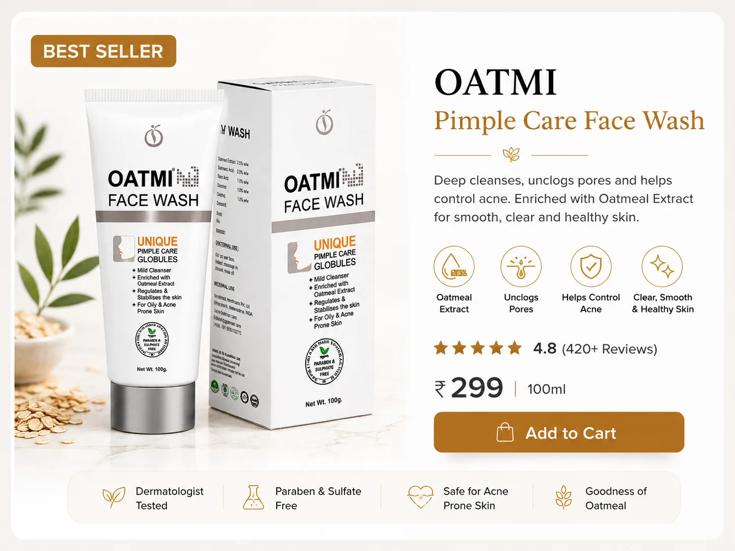 OATMI_Pimple_Care_Face_Wash_Best_Seller