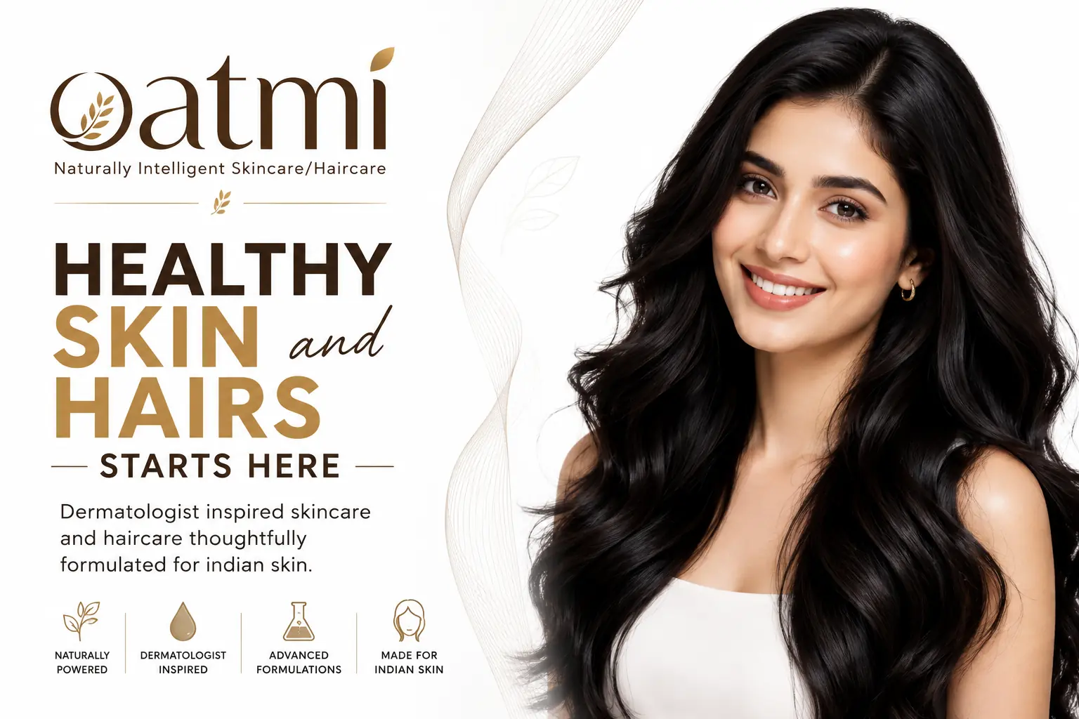 OATMI naturally intelligent skincare and haircare for healthy Indian skin and hair.