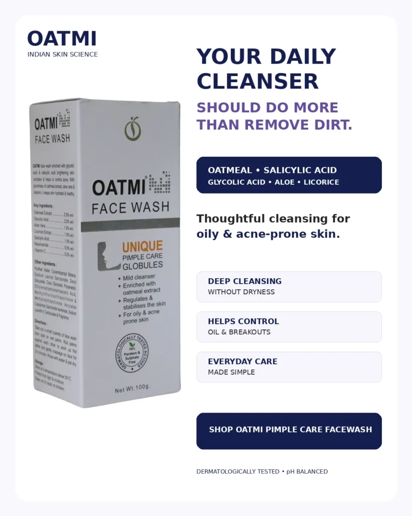 OATMI Unique Pimple Care Facewash for oily and acne-prone skin